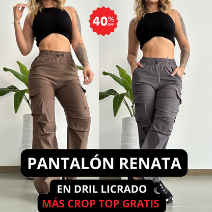 PANTALÓN RENATA + OBSEQUIO. luce joven y bella.